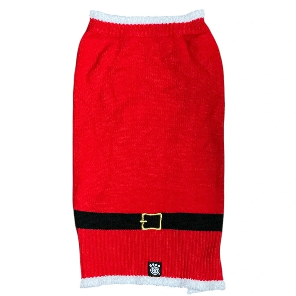 Festive Red Dog Christmas Sweater